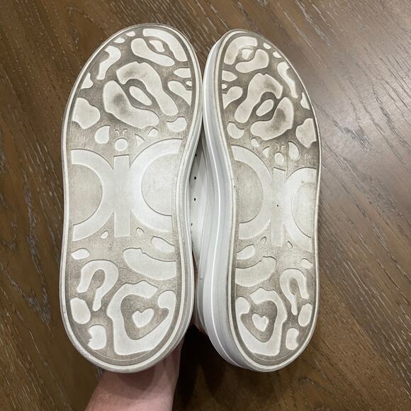 M. Valentina Sneakers Womens Size 9 Y2K Platform Chunky White Pink Shimmer - Picture 4 of 6